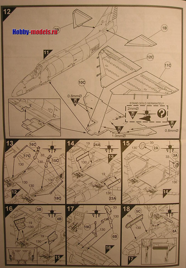 Airfix skyhawk manual
